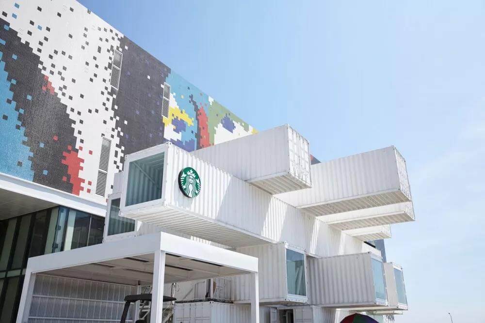 湛江由隈研吾设计，星巴克在台湾的首家集装箱门店！